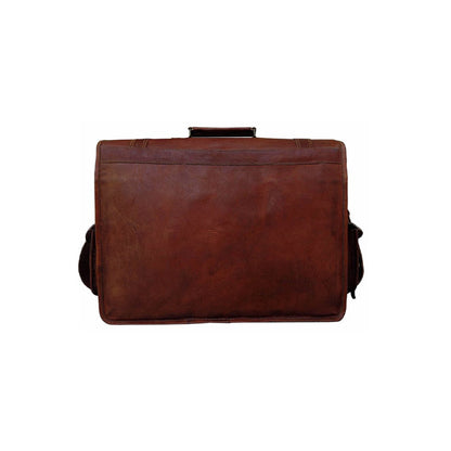 Brown Leather Crossbody Bag For School.