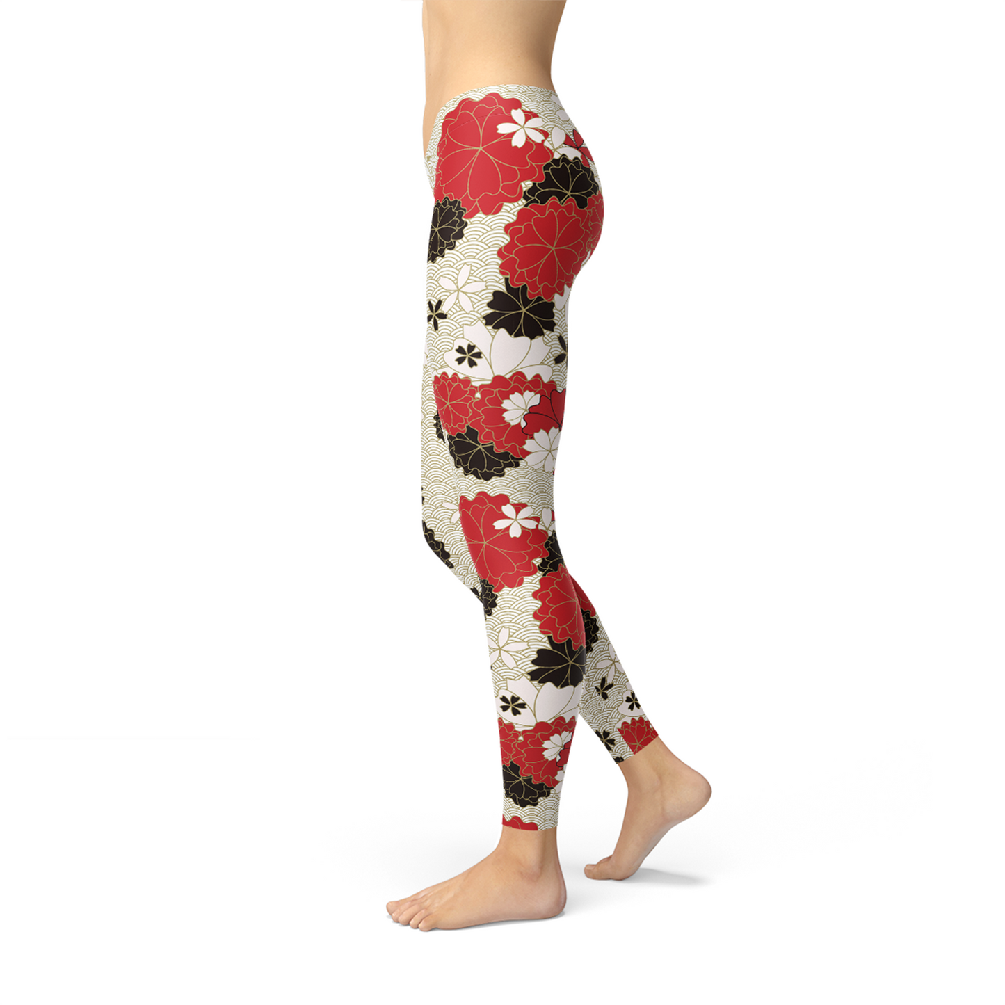 Womens Japanese Cherry Blossom Leggings