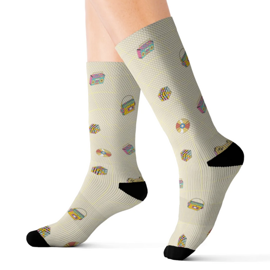 Retro Games Fun Novelty Socks