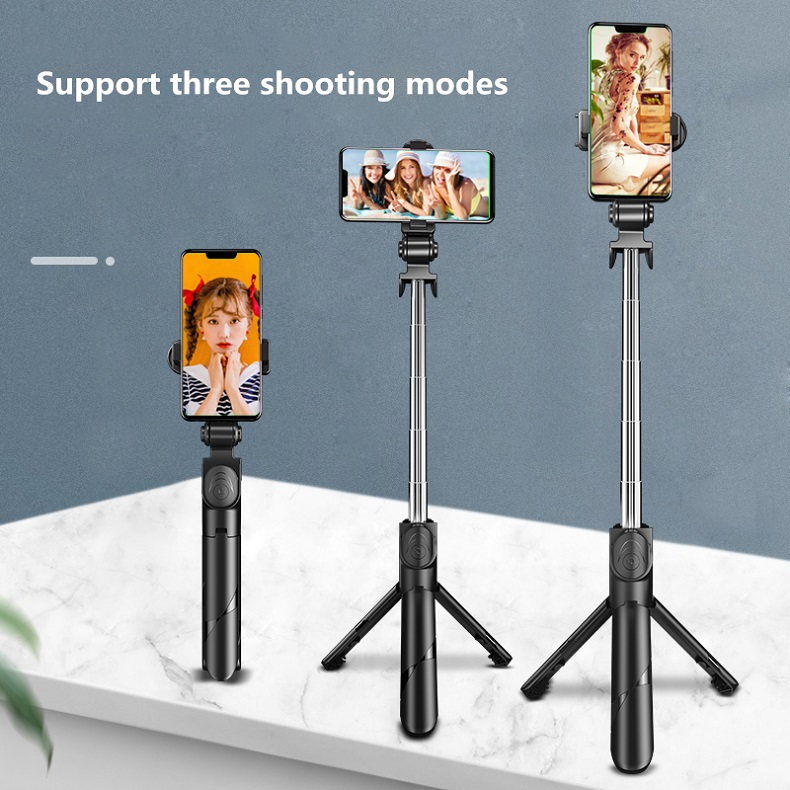 3 In 1 Tripod Bluetooth Selfie Stick with Fill Light for Smartphone