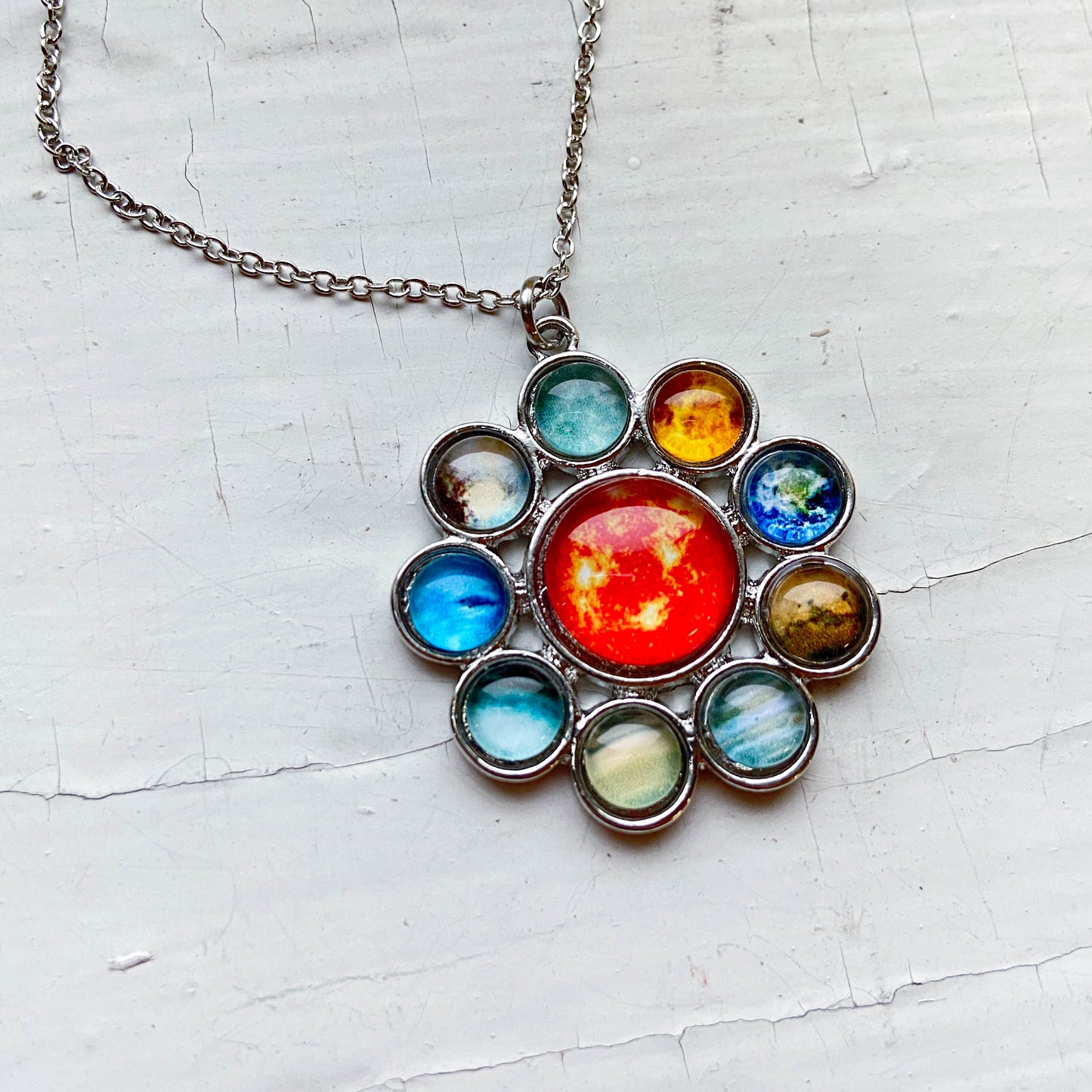 Solar System Halo Jewelry Set