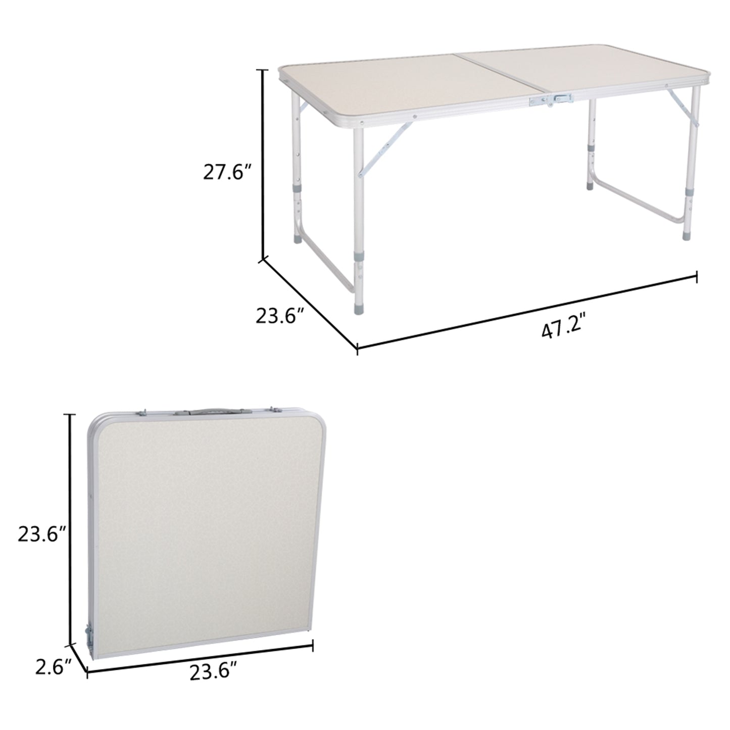 120 x 60 x 70 4Ft Portable Multipurpose Folding Table