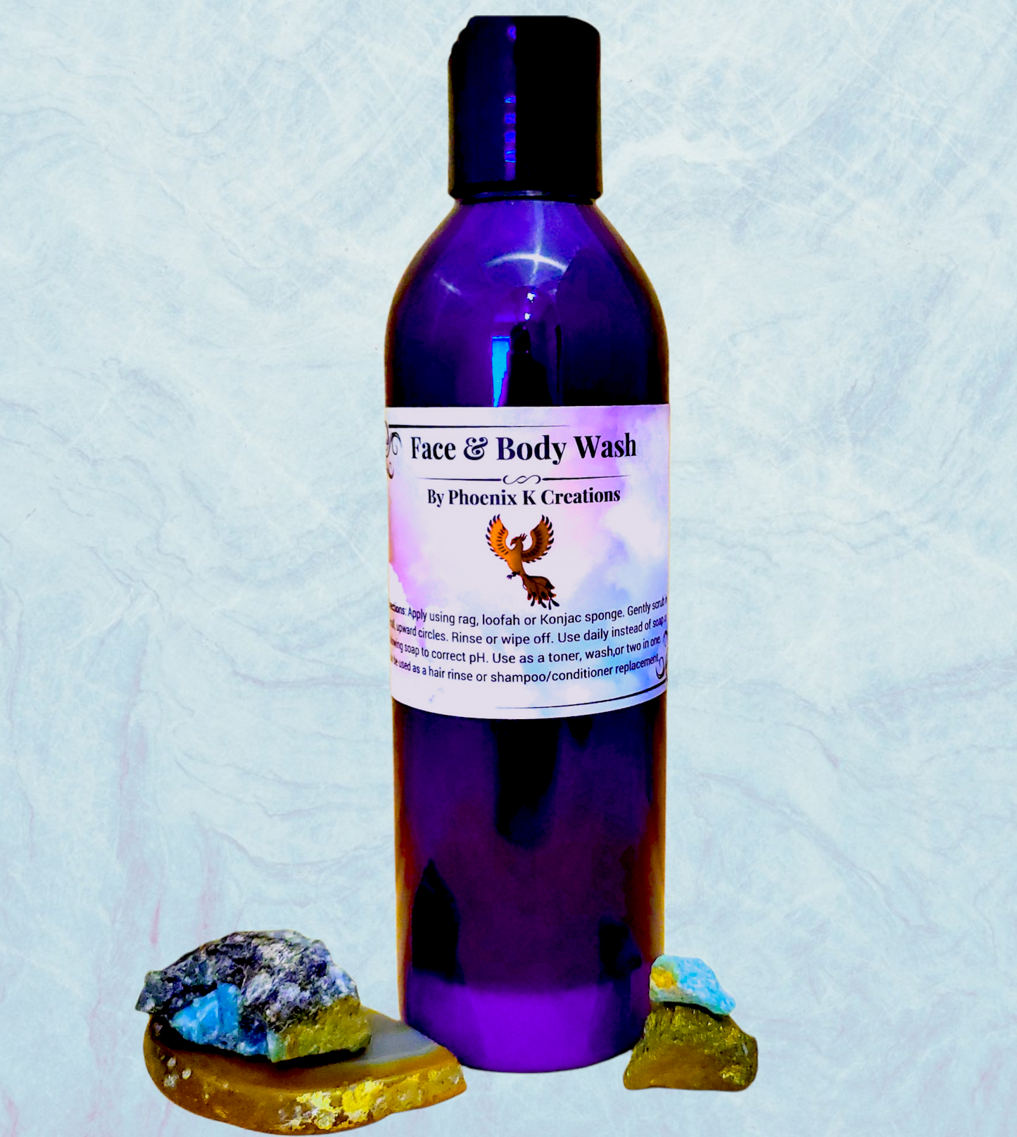 Organic Face & Body Wash- Shampoo and/or Conditioner replacement.