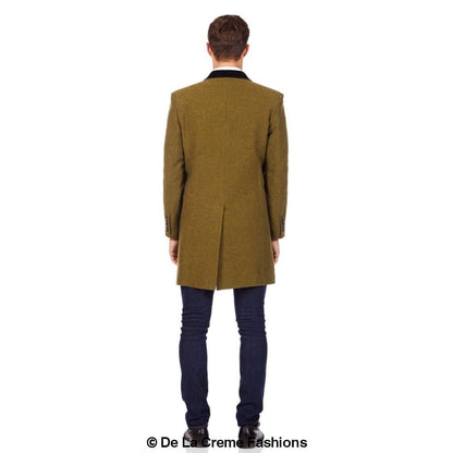 De La Creme MAN - Herringbone Design Retro Mod Coat