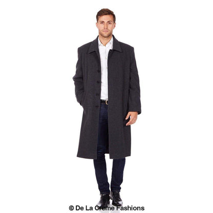 De La Creme MAN - Wool & Cashmere Long Formal Overcoat