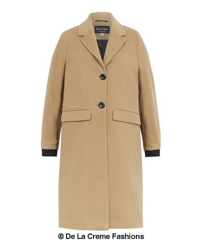 (PRE-ORDER) Womens Wool Blend Winter Warm Knee Length Coat