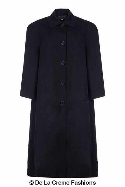 Curve Wool & Cashmere Blend Plus Size Long Coat (202)