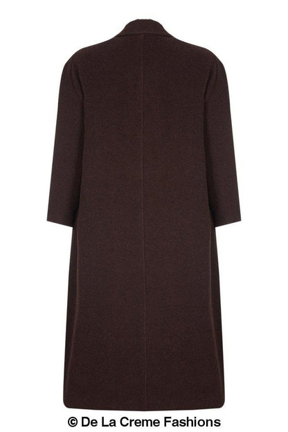 Curve Wool & Cashmere Blend Plus Size Long Coat (202)