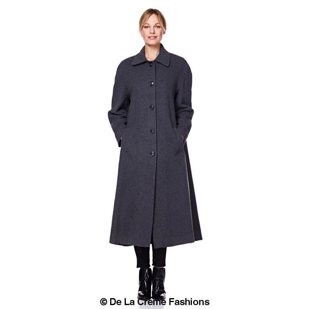 Curve Wool & Cashmere Blend Plus Size Long Coat (202)