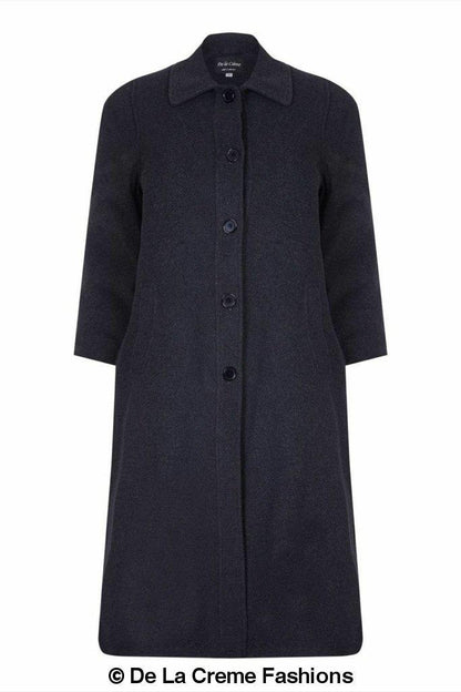 Curve Wool & Cashmere Blend Plus Size Long Coat (202)