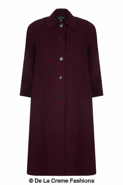 Curve Wool & Cashmere Blend Plus Size Long Coat (202)