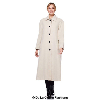 Curve Wool & Cashmere Blend Plus Size Long Coat (202)