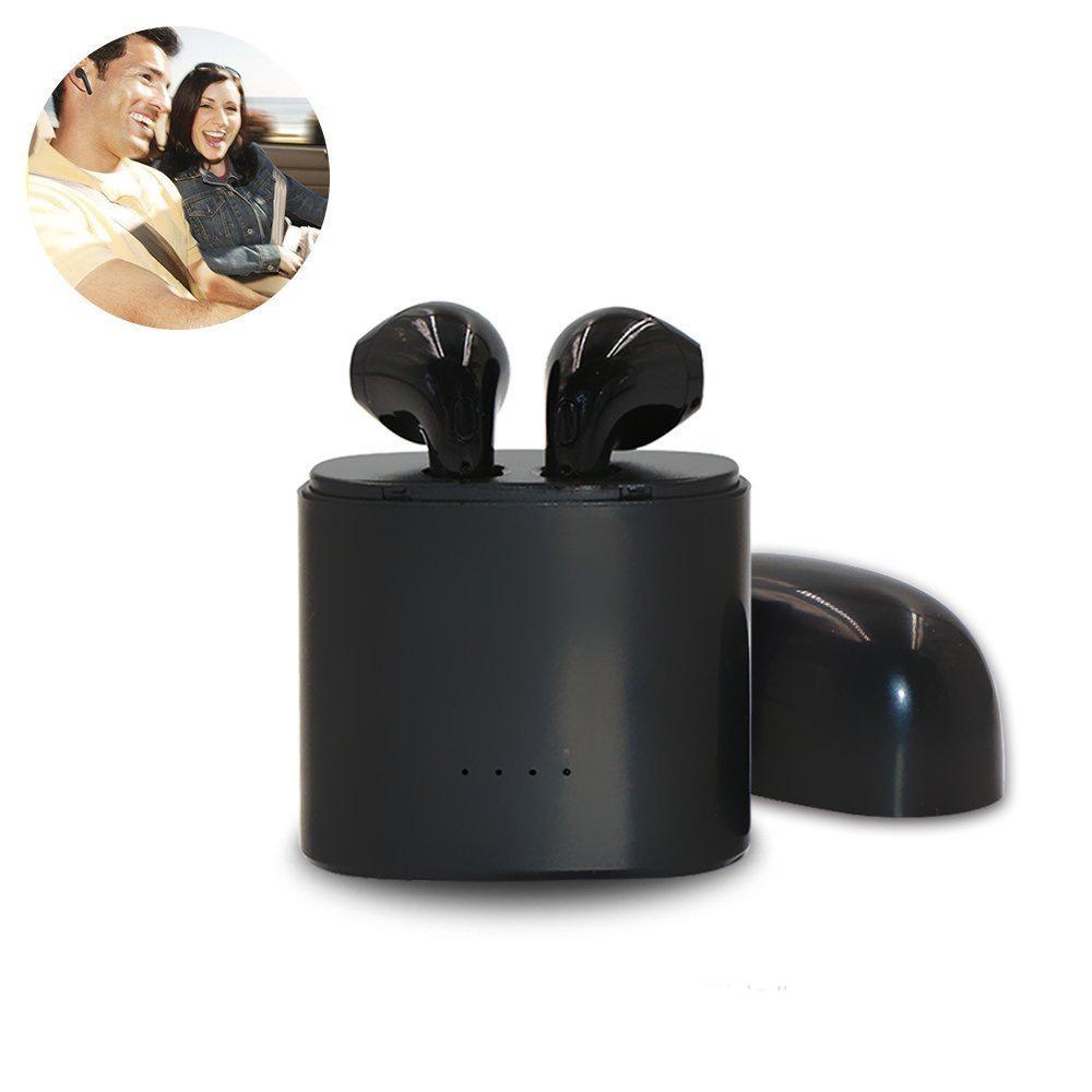 Dual Chamber Wireless Bluetooth Earphones With Charging Box