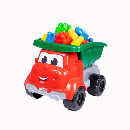 Dede Toy Truck with Pieces of Blocks, 30 Pieces, For 3+ years old,