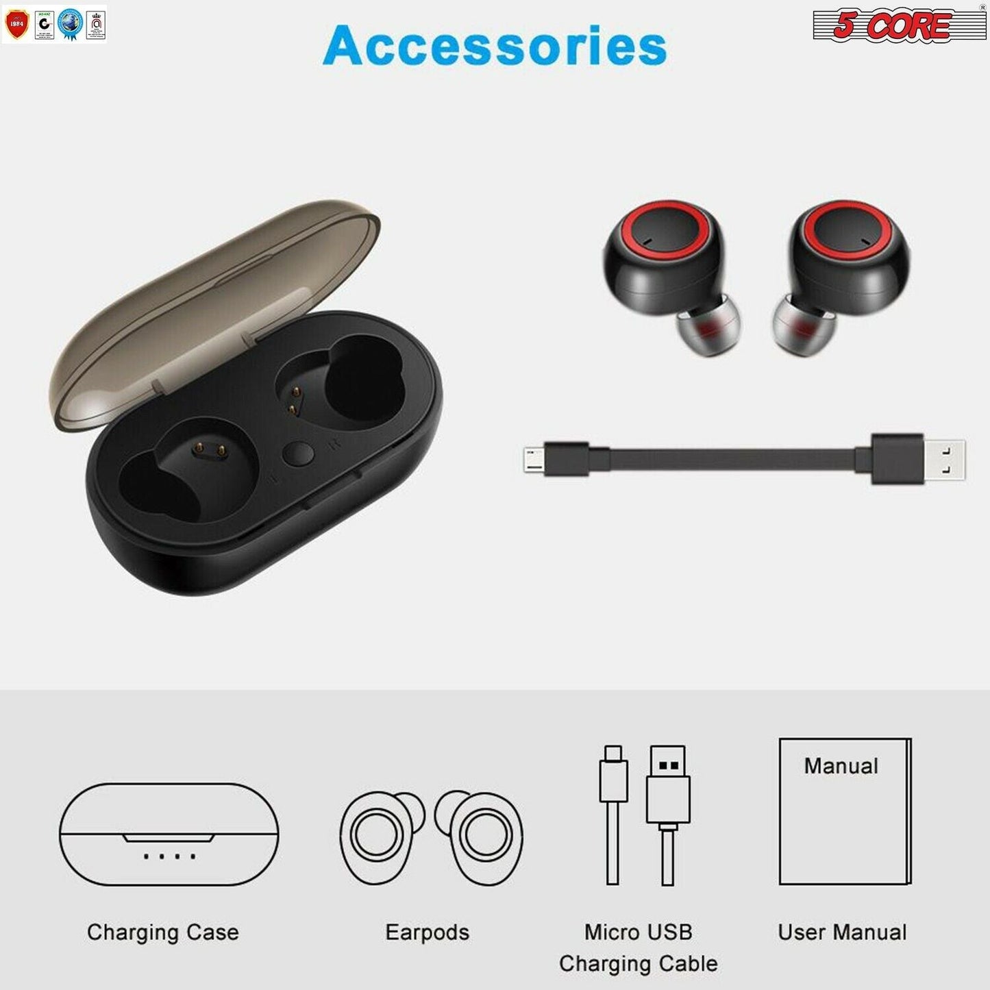 2 PACK Air pod Earphones Magnetic Waterproof Wireless Bluetooth 5.0