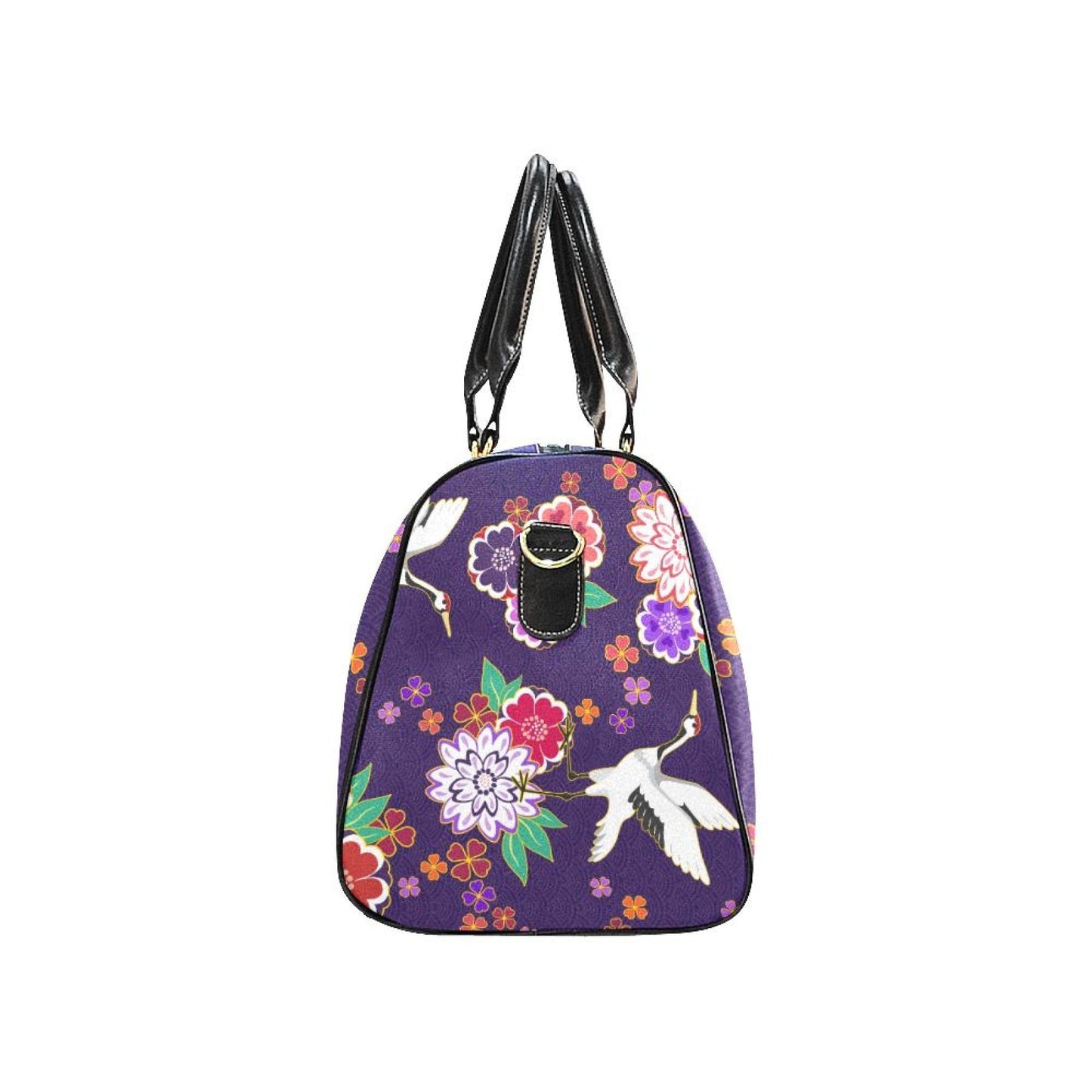 Uniquely You Travel Bag, Purple Floral Double Handle Carry-Bag