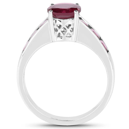 2.58 Carat Genuine Garnet .925 Sterling Silver Ring