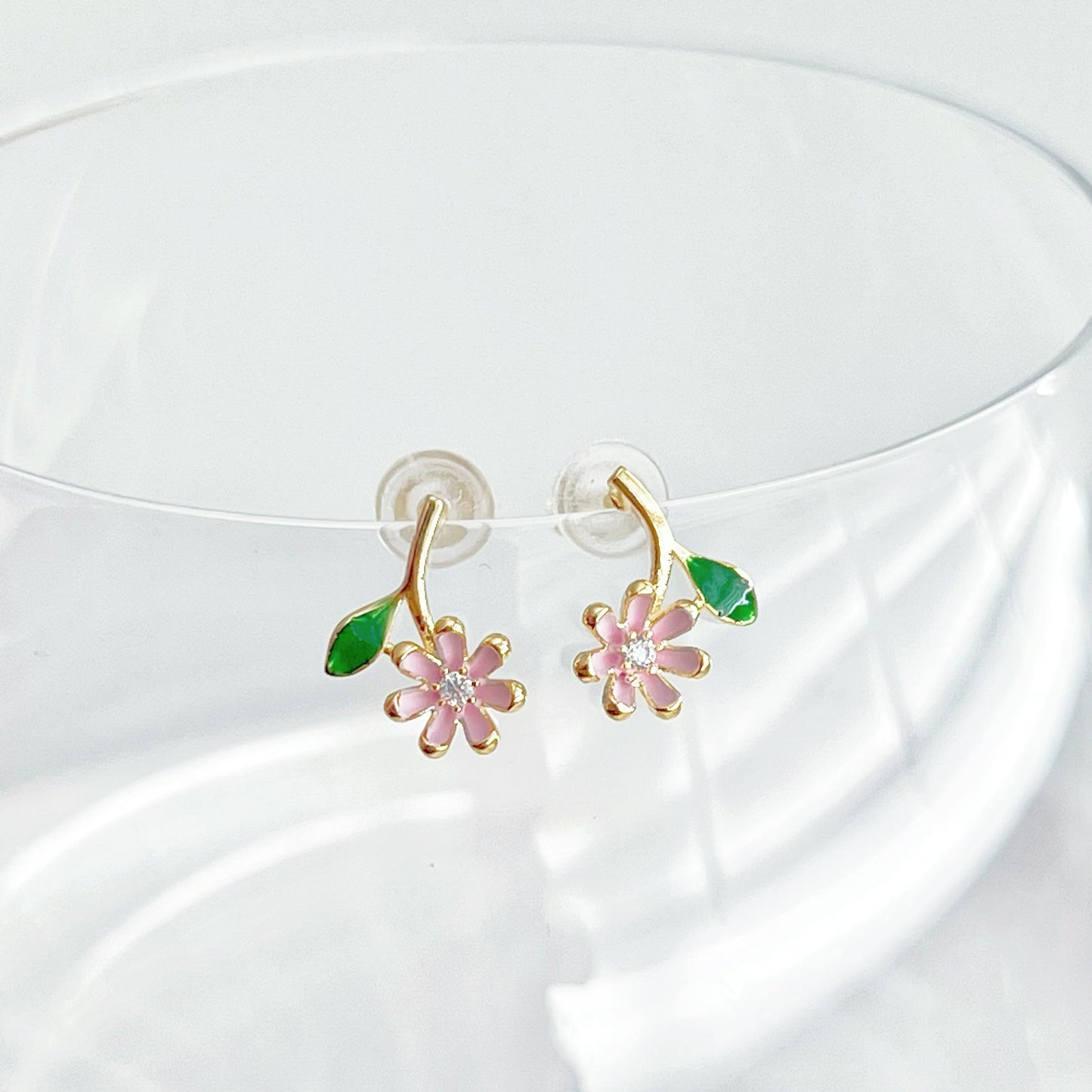 Pink Little Wildflower Earrings