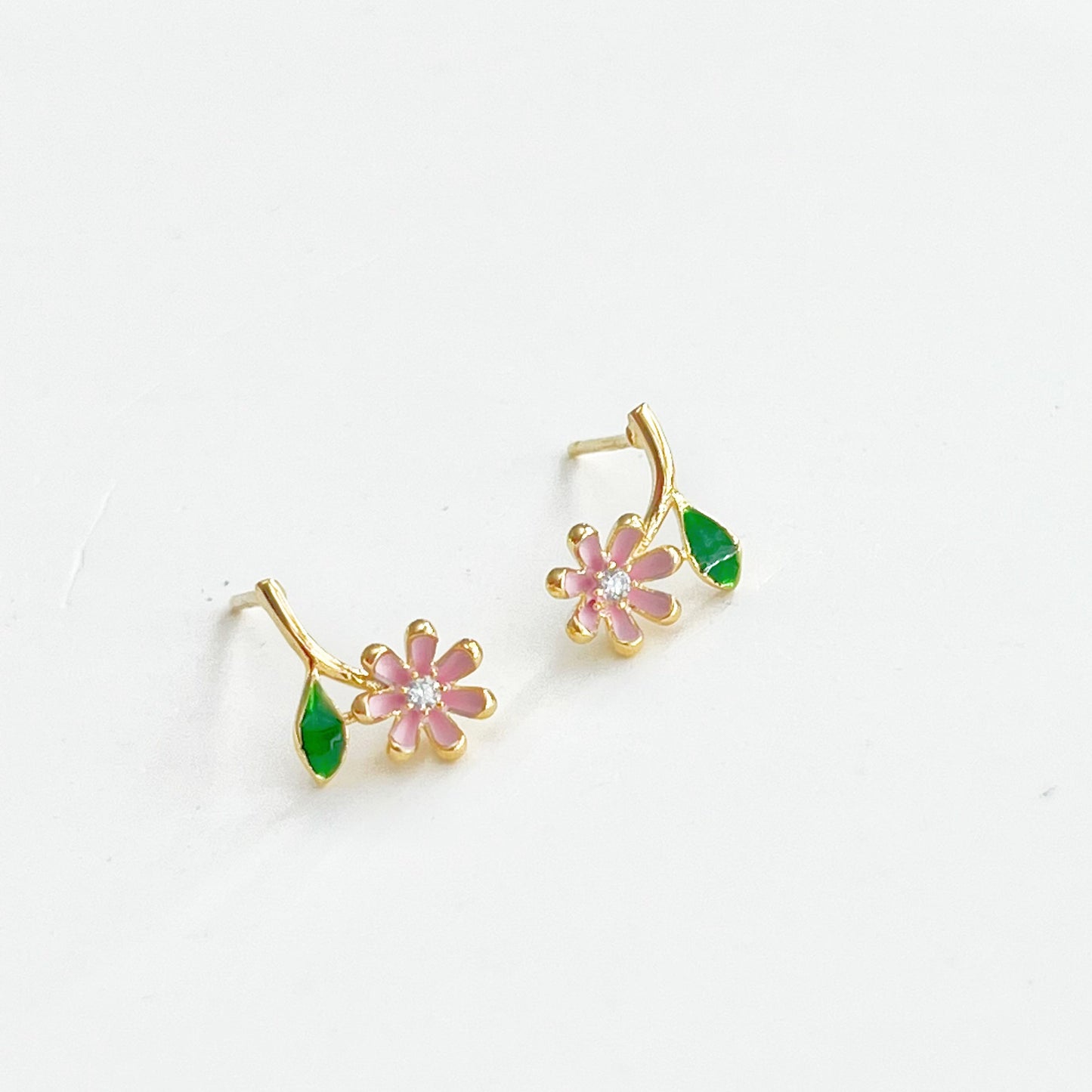 Pink Little Wildflower Earrings