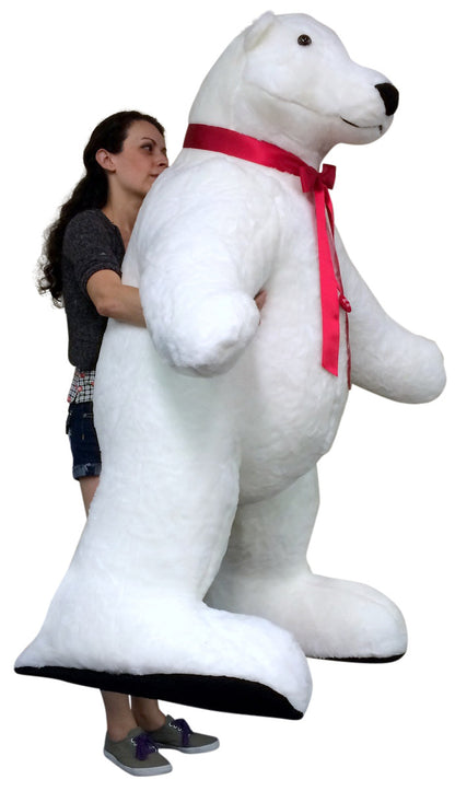 Giant Stuffed Polar Bear 5 Feet Tall Huge Stuffed Animal Made in USA