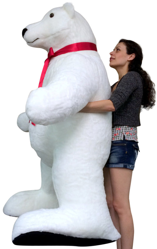 Giant Stuffed Polar Bear 5 Feet Tall Huge Stuffed Animal Made in USA