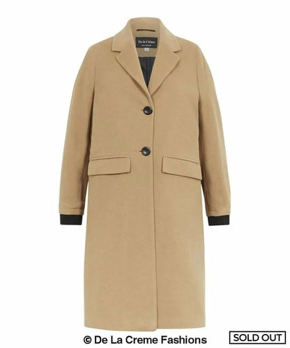 (PRE-ORDER) Womens Wool Blend Winter Warm Knee Length Coat