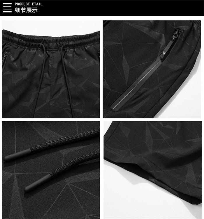US Stock Men's Shorts Black Casual Loose Shorts Short Pants Sports