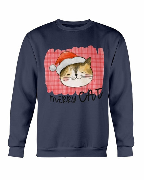 Merry Cat Christmas Sweatshirt