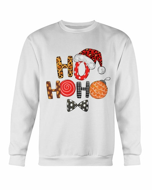 HO HO HO Santa Cap Christmas Sweatshirt