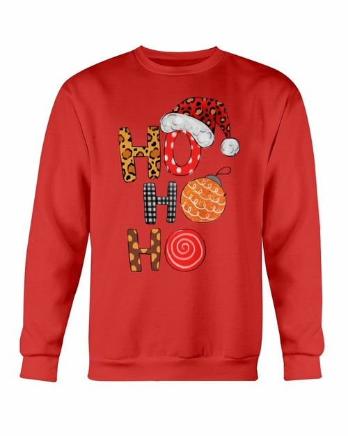 HO HO HO Santa Christmas Cap Sweatshirt
