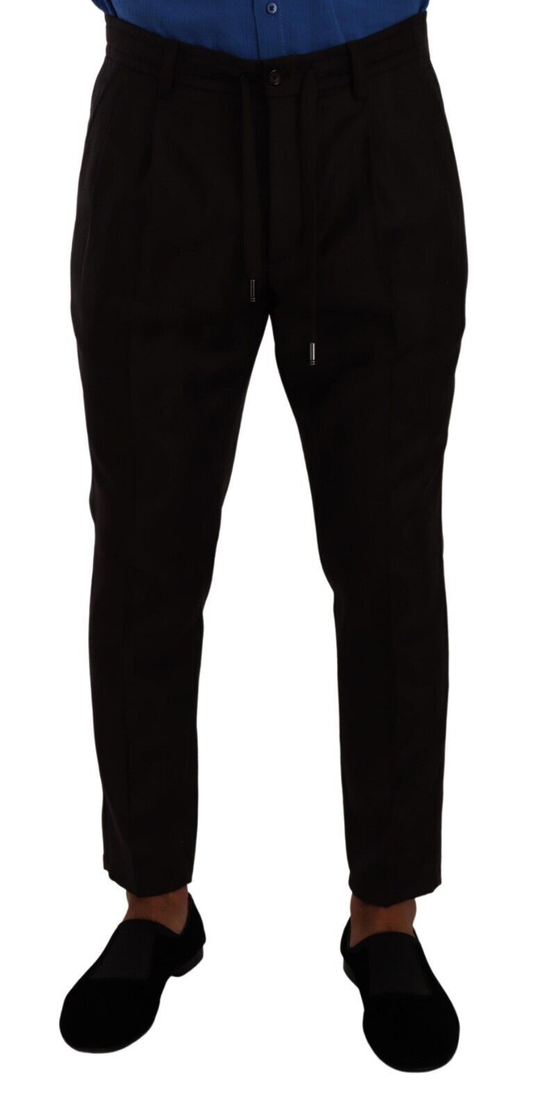 Dolce & Gabbana Bordeaux Wool Men Skinny Trouser Pants