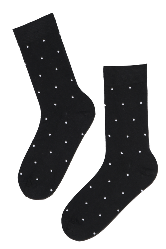 SILVER black cotton socks with silver thread