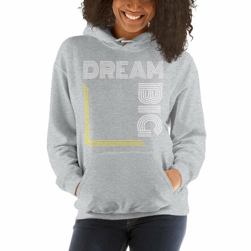 Womens Hoodie - Pullover Hooded Sweatshirt - Graphic/Dream Big