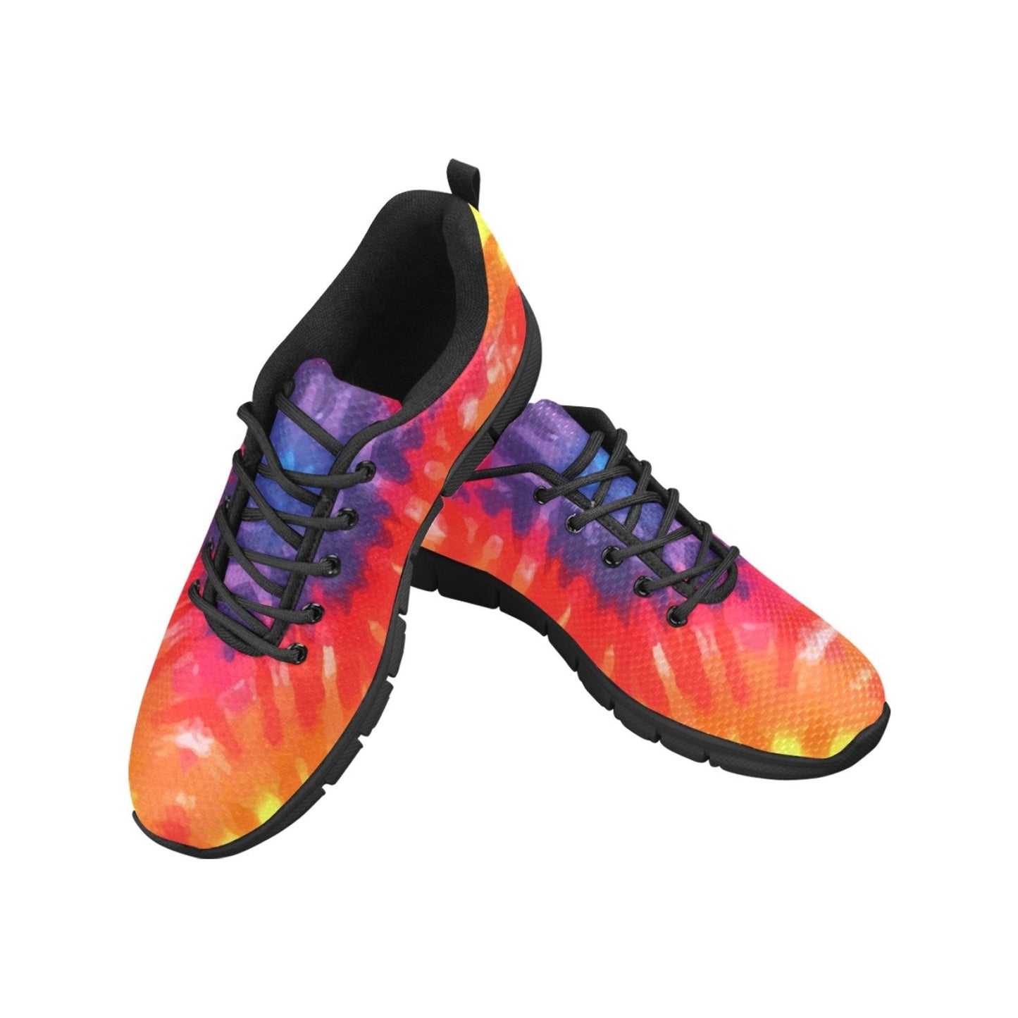 Uniquely You Womens Sneakers, Orange Tie-Dye  Running Shoes