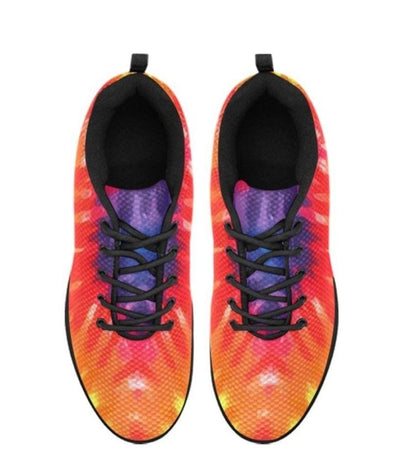 Uniquely You Womens Sneakers, Orange Tie-Dye  Running Shoes