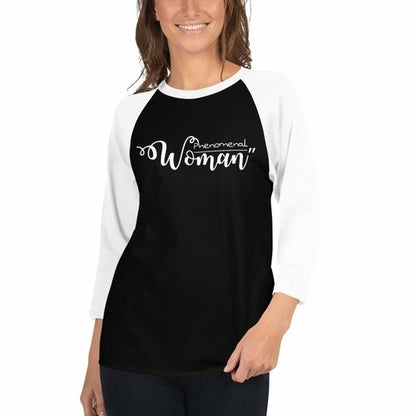 Uniquely You Womens Raglan Tee,  Phenomenal Woman Graphic Pullover