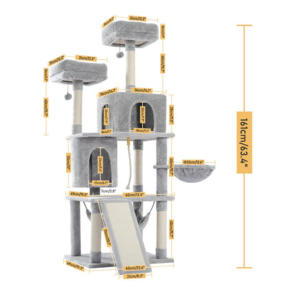 2022 New Design Luxury Large Cat Climbing Frame Multi-Layer Scratching Post With Resistant Sisal Cat Tree Kittern Playground