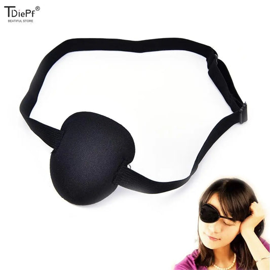Medical eye Patch Halloween Party Black Pirate Costume Accessory Concave Eye Patch 3D Foam Groove Eyeshade Hot Single Eye Patch