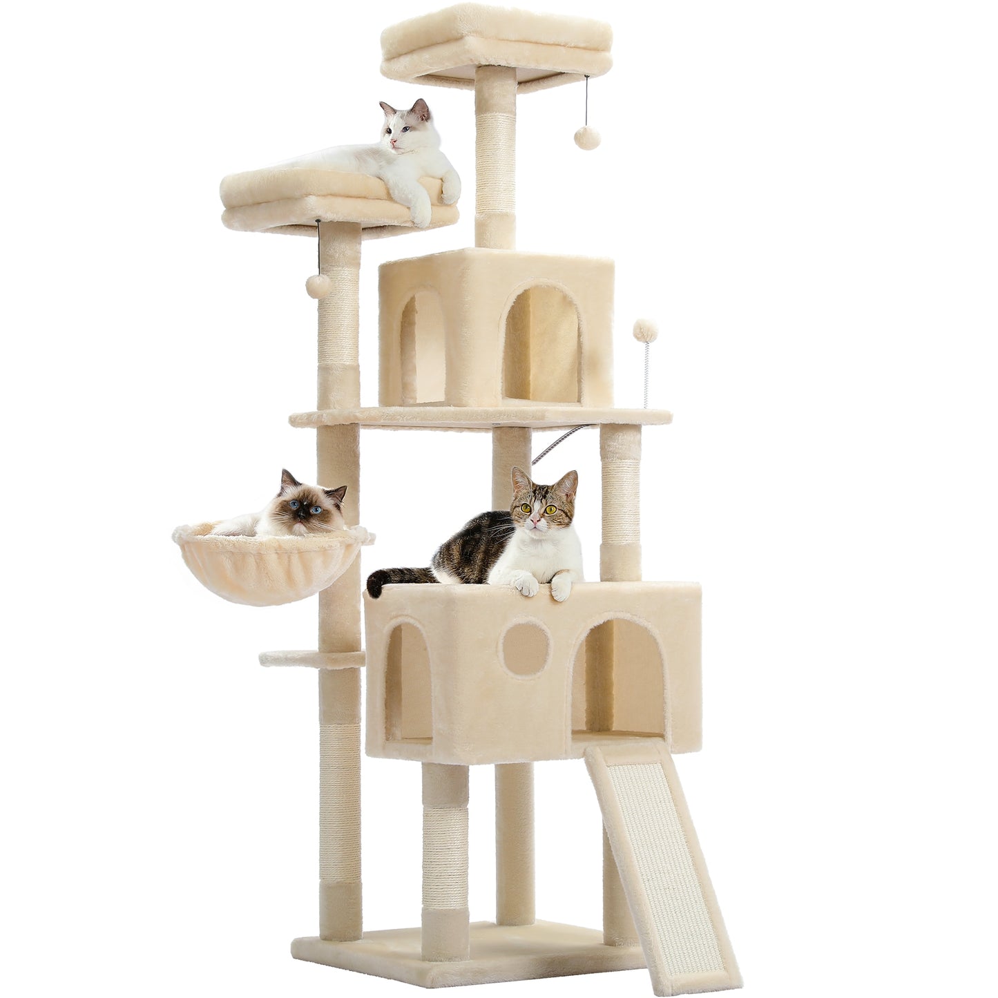 2022 New Design Luxury Large Cat Climbing Frame Multi-Layer Scratching Post With Resistant Sisal Cat Tree Kittern Playground